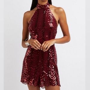 Sexy Red Burgundy New Year Gatsby Holiday Romper
